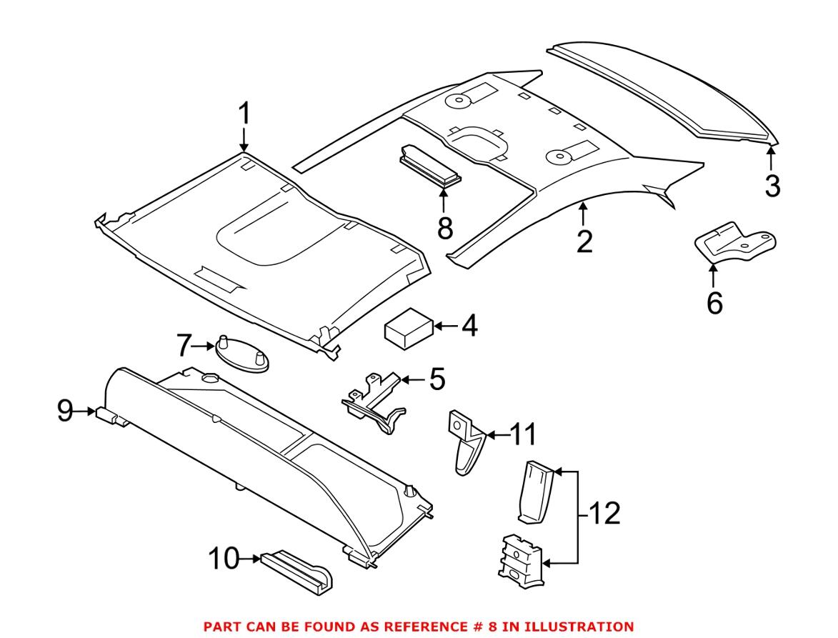 BMW Dome Light - Front 63319253389